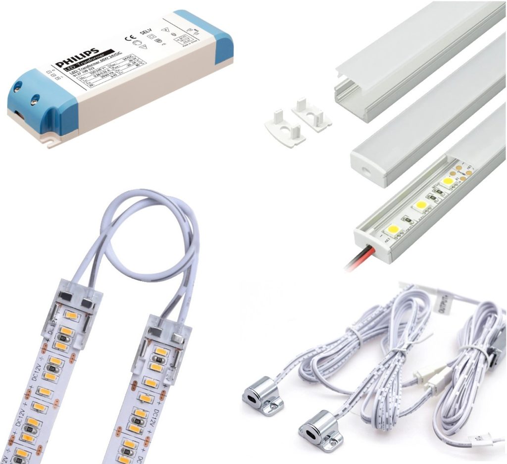 Konektorji in LED material za preprosto povezavo